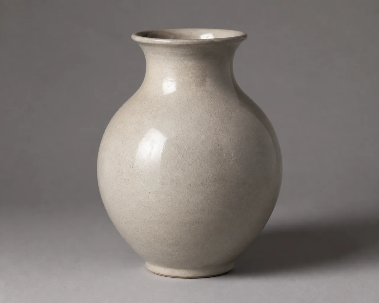 Minh họa cho “studio trong nhà”: A ceramic vase inside a controlled indoor studio.