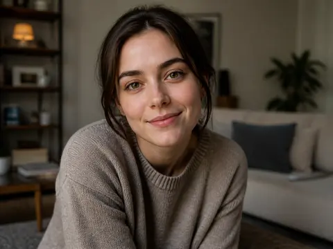 Minh họa cho “máy gần chủ thể”: A close conversational distance without facial distortion.