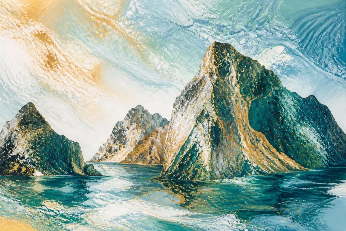 Acrylic Pour (Đổ màu Acrylic) — kết quả từ ChatGPT image generation (legacy atlas).