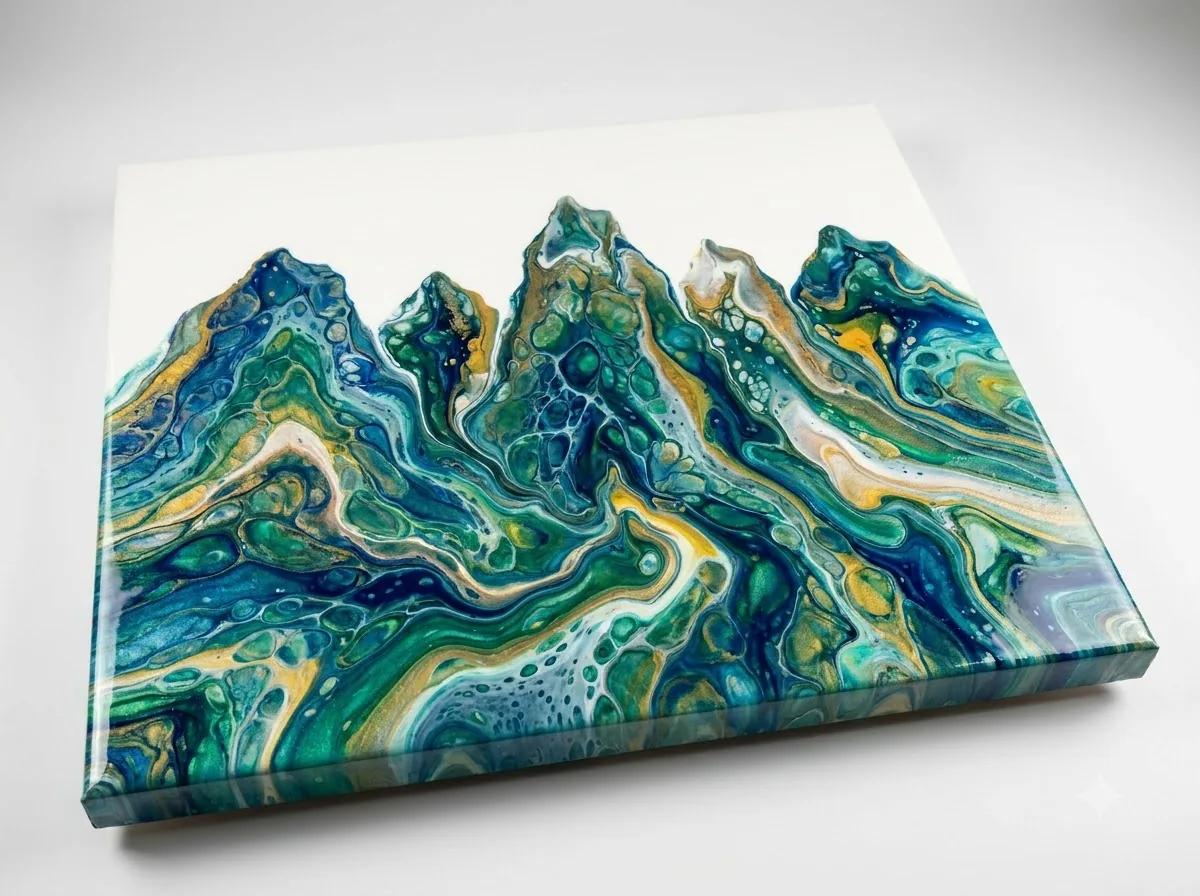 Acrylic Pour (Đổ màu Acrylic) — kết quả từ Gemini image generation through gflow-cli (legacy atlas).