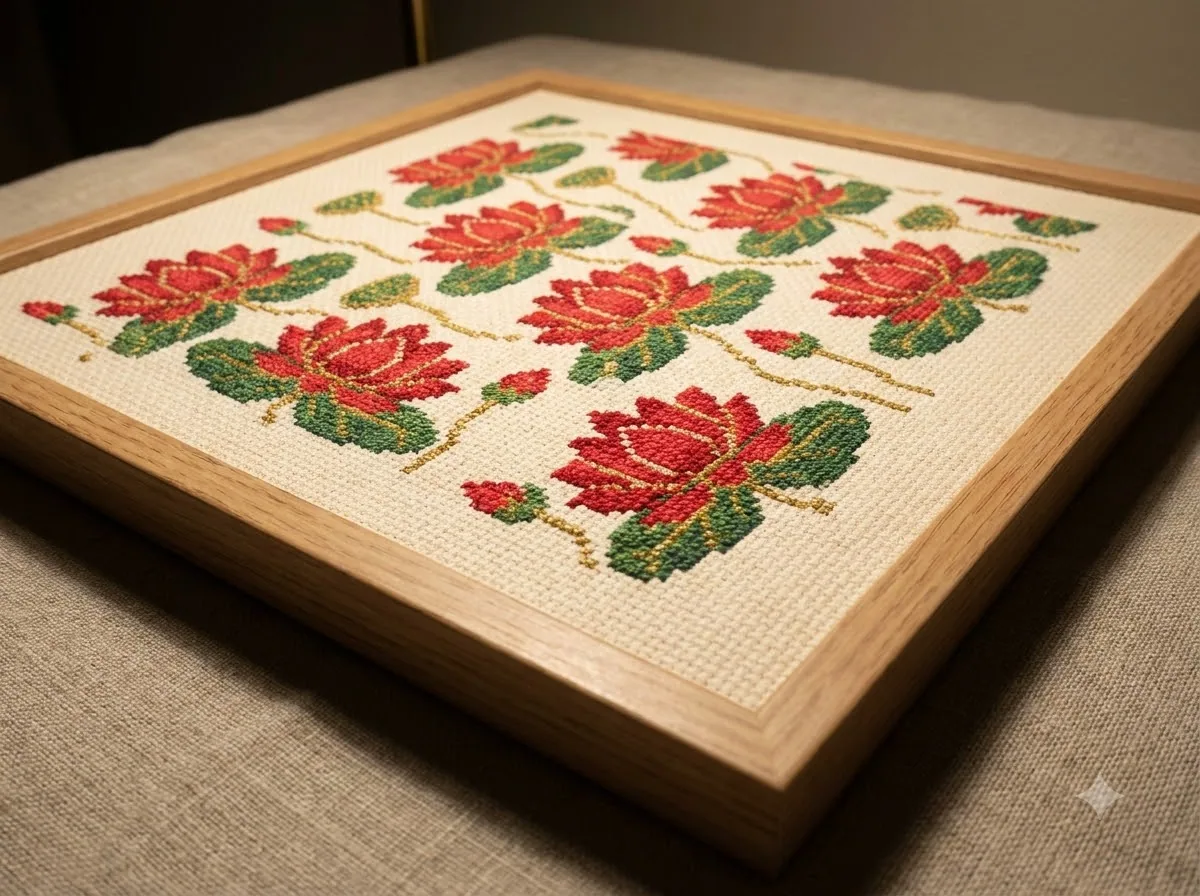 Cross Stitch (Thêu chữ thập) — kết quả từ Gemini image generation through gflow-cli (legacy atlas).
