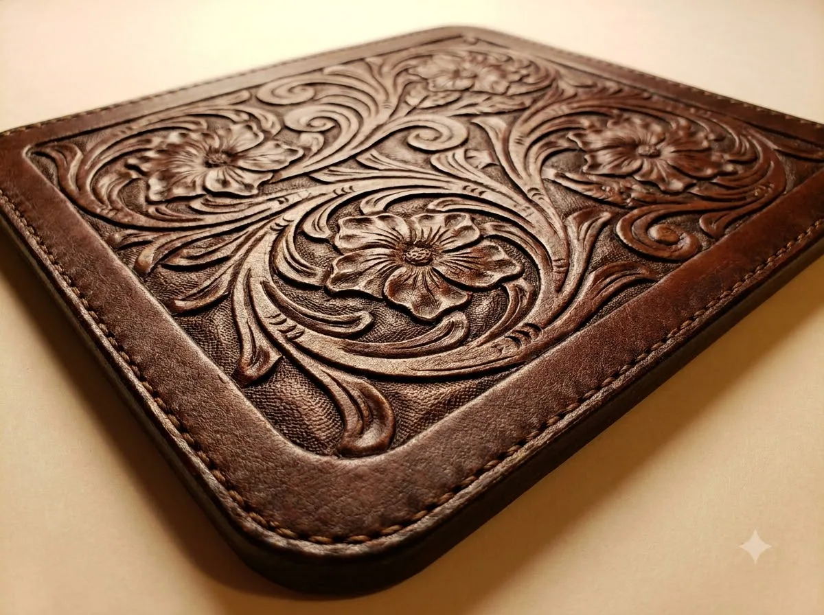Leather Work (Điêu khắc da thuộc) — kết quả từ Gemini image generation through gflow-cli (legacy atlas).