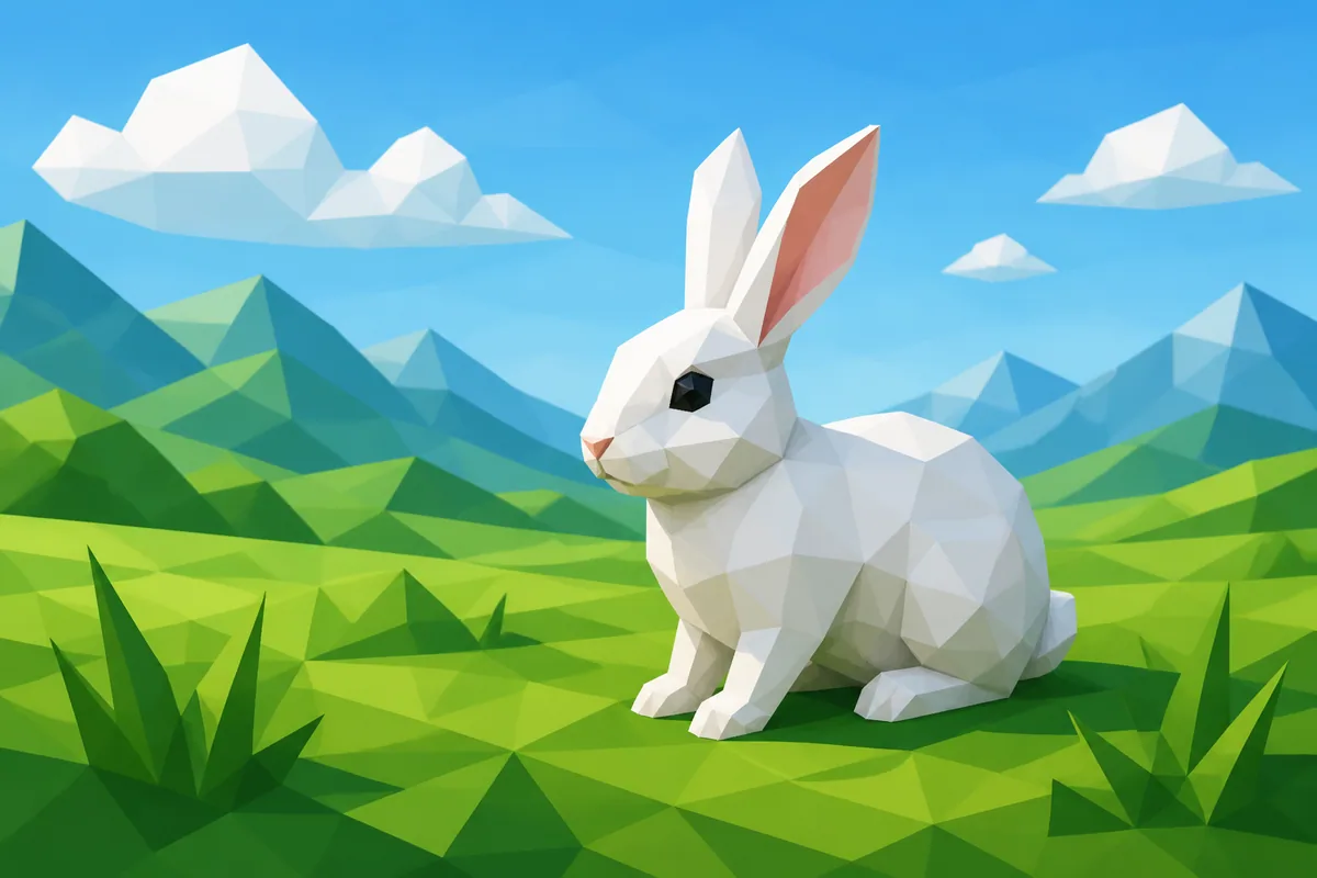 Low Poly (Đa giác thấp) — kết quả từ ChatGPT image generation (legacy atlas).