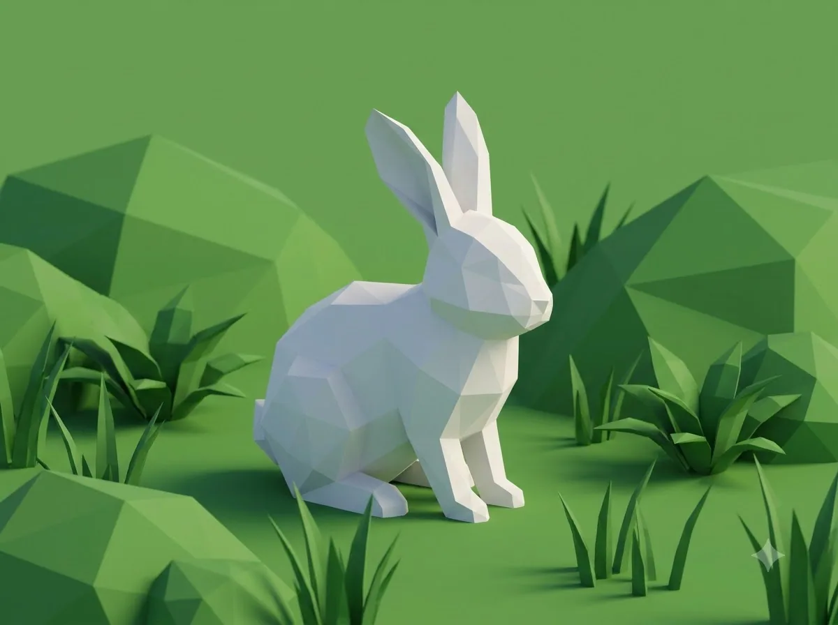 Low Poly (Đa giác thấp) — kết quả từ Gemini image generation through gflow-cli (legacy atlas).