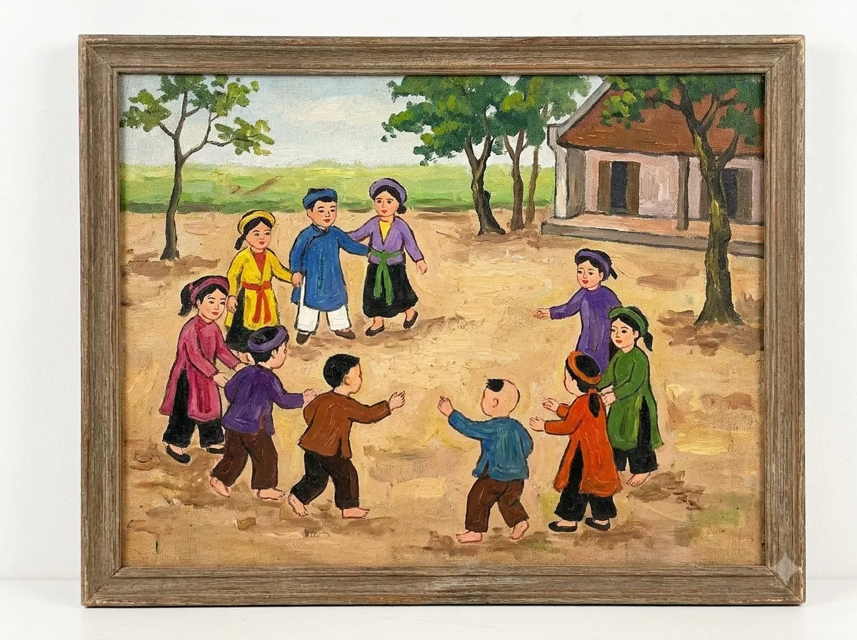 Naive Art (Nghệ thuật ngây thơ) — kết quả từ Gemini image generation through gflow-cli (legacy atlas).