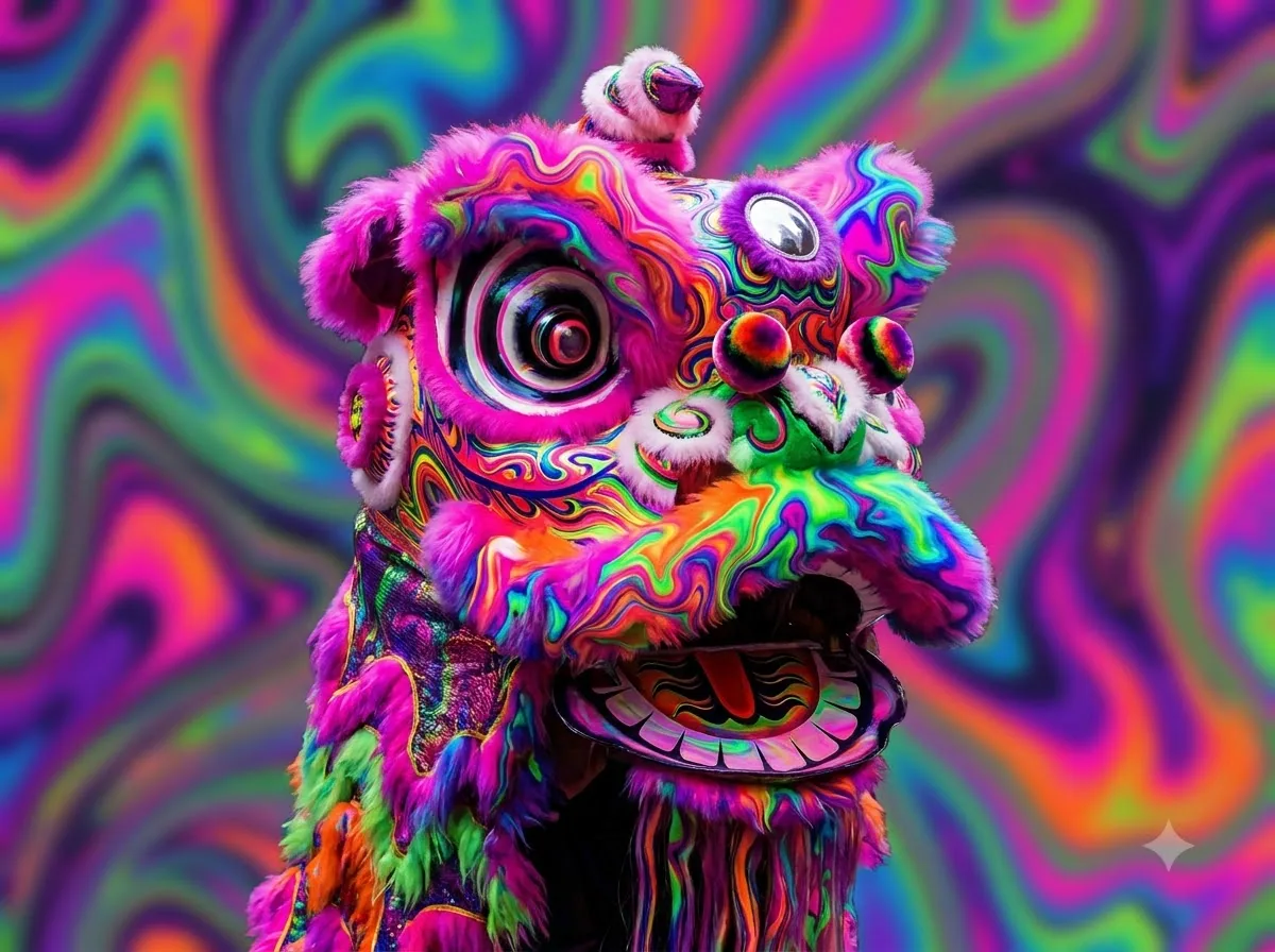Psychedelic (Ảo giác) — kết quả từ Gemini image generation through gflow-cli (legacy atlas).