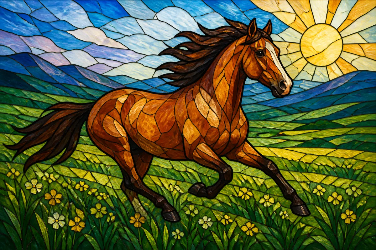 Stained Glass (Kính màu) — kết quả từ ChatGPT image generation (legacy atlas).