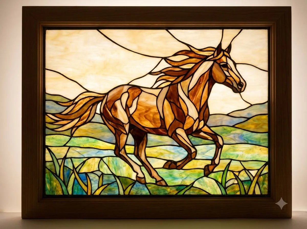 Stained Glass (Kính màu) — kết quả từ Gemini image generation through gflow-cli (legacy atlas).