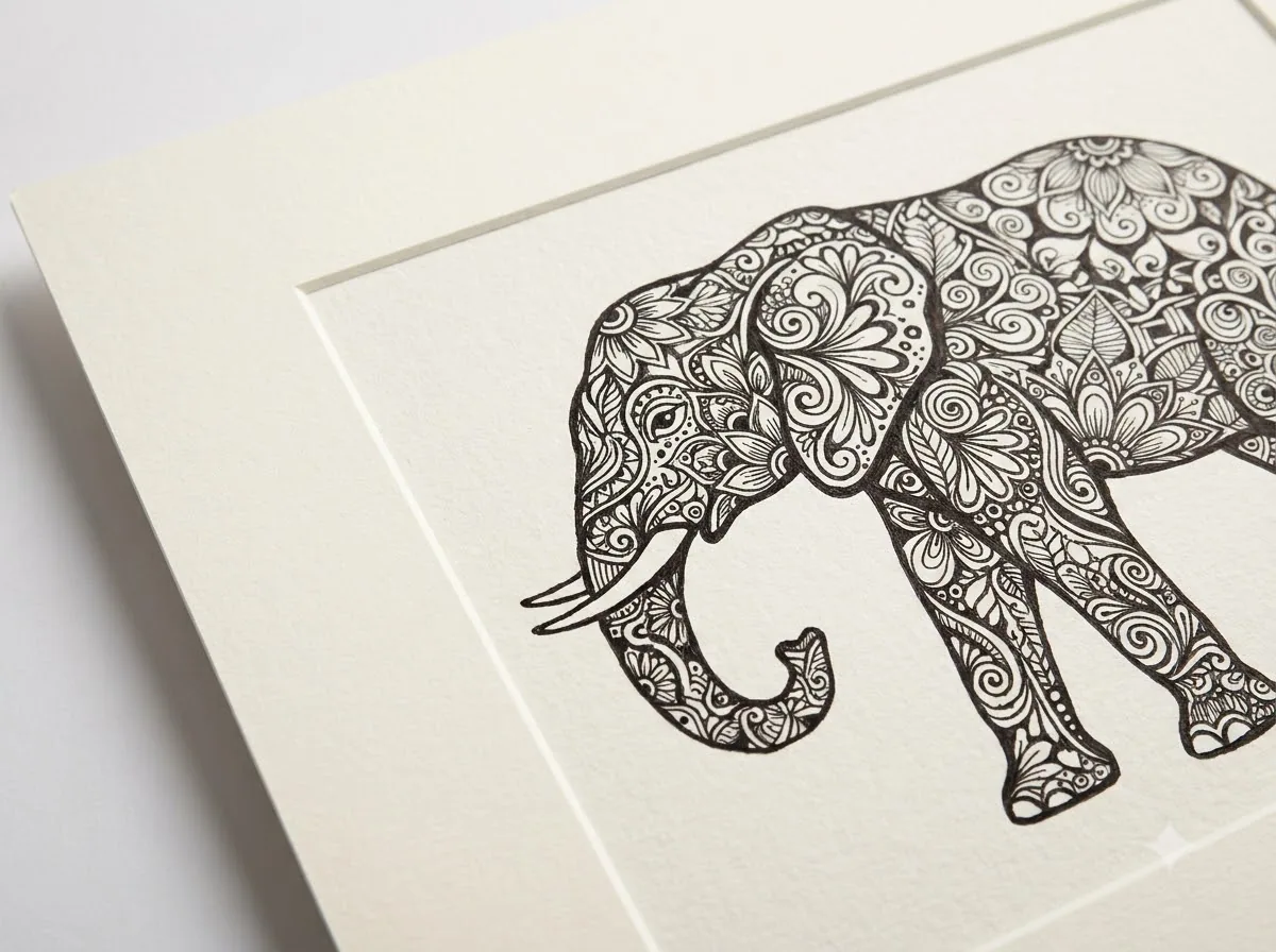 Zentangle (Vẽ thiền) — kết quả từ Gemini image generation through gflow-cli (legacy atlas).