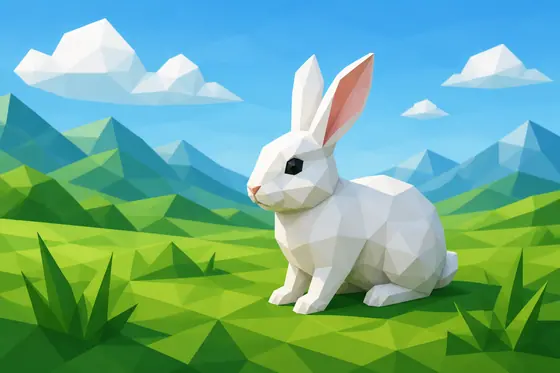Low Poly (Đa giác thấp) — kết quả từ ChatGPT image generation (legacy atlas).