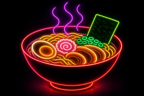 Neon-Line Drawing (Vẽ nét Neon) — kết quả từ ChatGPT image generation (legacy atlas).