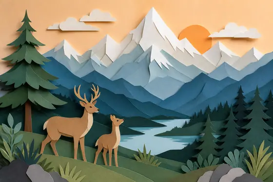 Paper Cut Craft (Cắt giấy thủ công) — kết quả từ ChatGPT image generation (legacy atlas).