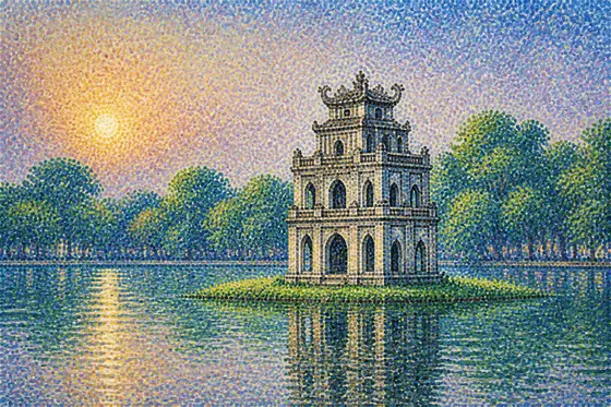 Pointillism (Tranh chấm) — kết quả từ ChatGPT image generation (legacy atlas).